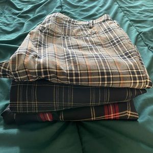 Selling Set of vibrant plaid pants - Forever 21 M
